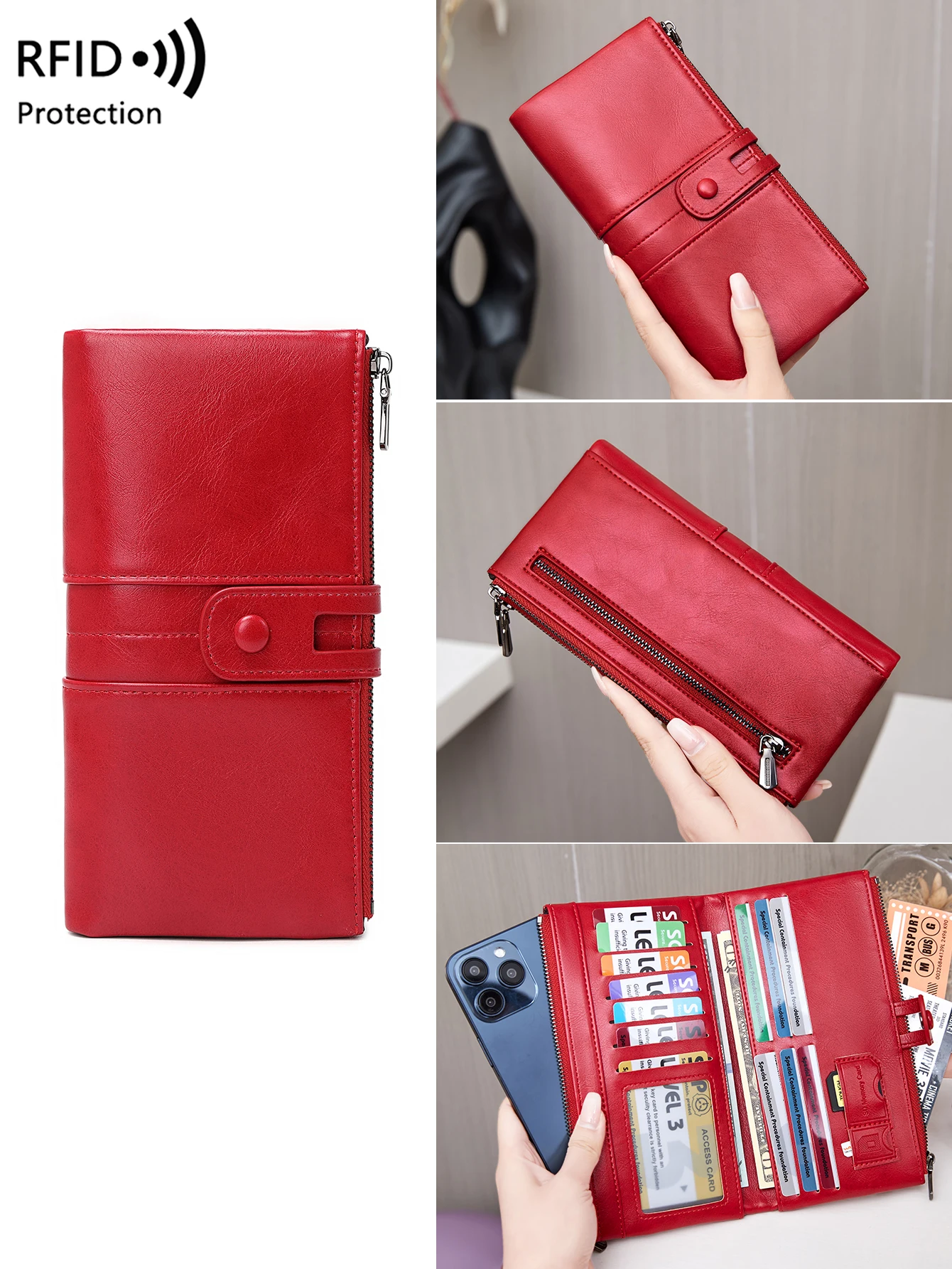 

Водонепроницаемый нейлоновый длинный кошелек, многофункциональная дорожная сумка для паспорта, наличных и карт