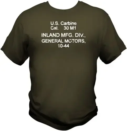 Wwii Inland M1 Carbine T Shirt Handmade Cotton Sling Magazine Sight Rockola 2019 Newest Letter Print Short Che Guevara T Shirt