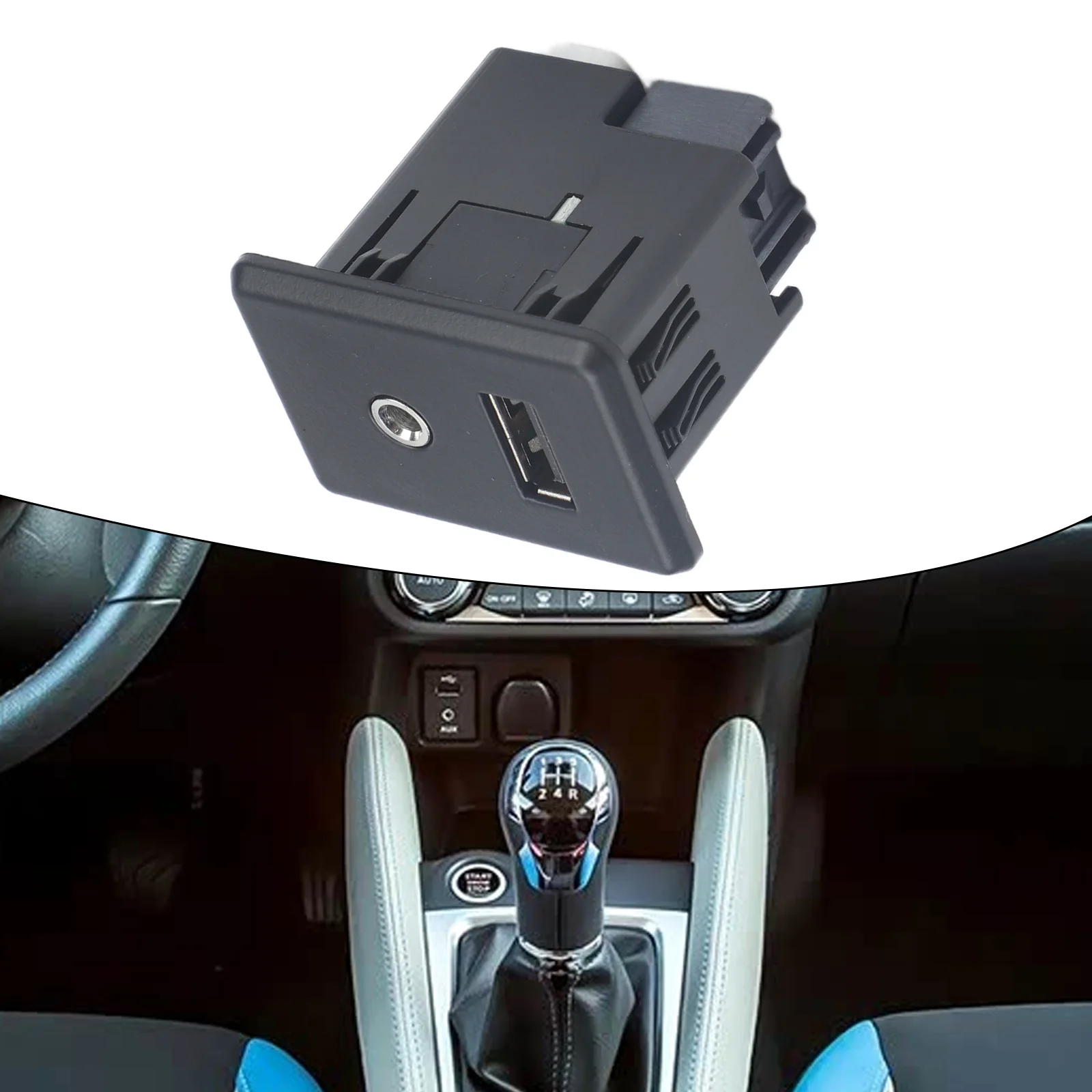 OEM-Spec USB and AUX Audio Socket for Nissan Versa 2015 2016 2017 Altima 2015 2016 2015 2018 Center Console Use