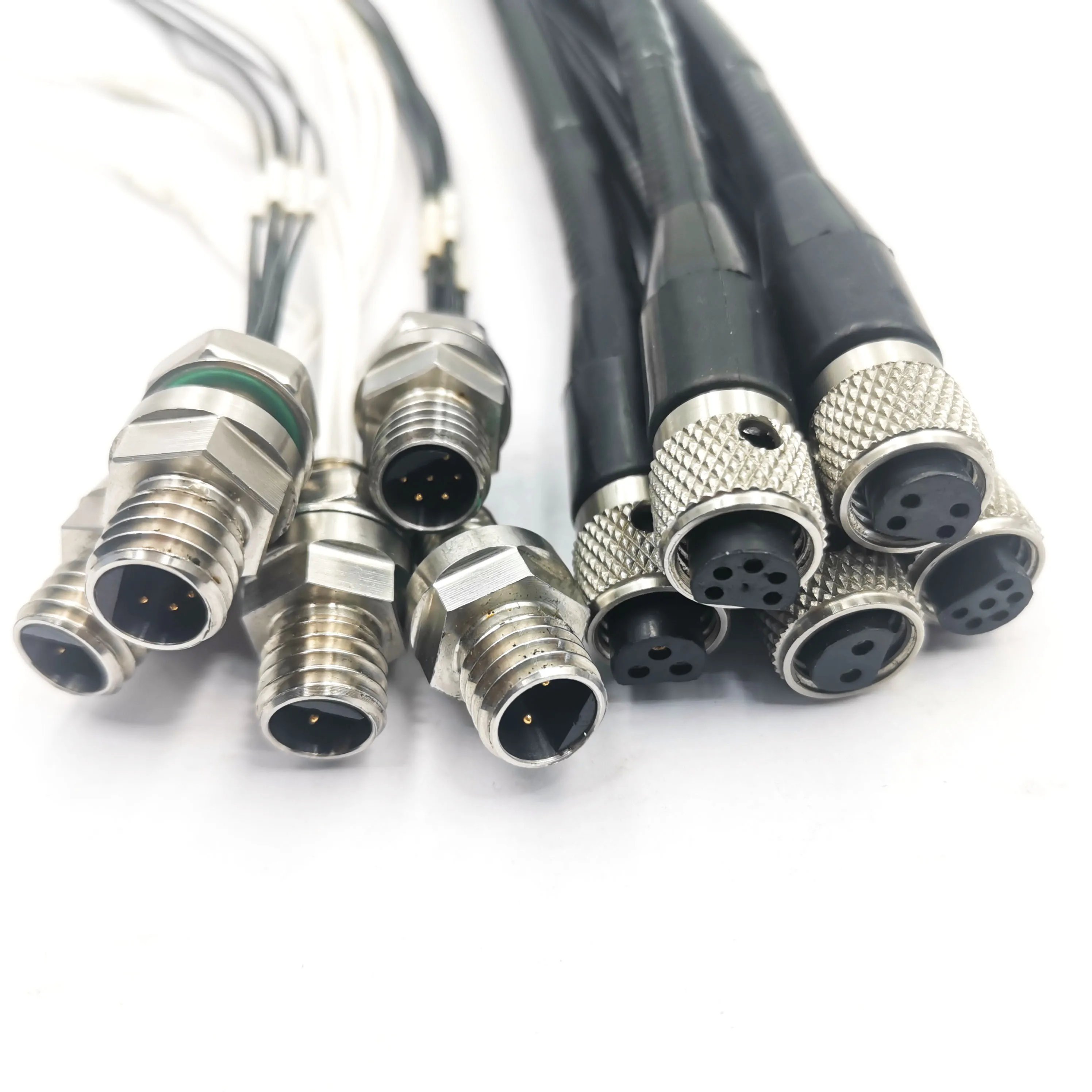 L-Ultra Small 28-Core Deepwater Power Male/Female Stainless Steel IP69K Waterproof Underwater Cable Connector Seaconn 3P 4P 6P