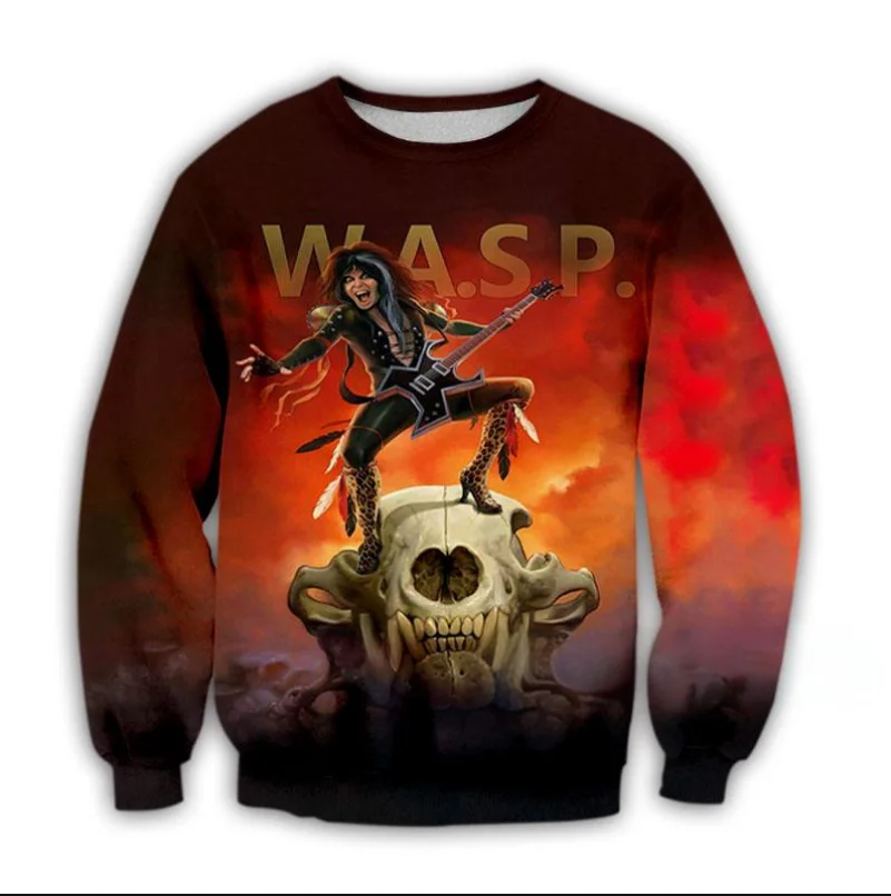 Popular W.A.S.P Rock Casual Sweatshirt 3D Print T-shirt Men/Women Long Sleeve Tee Shirt Summer Fashion Hip Hop Y2k Tops - Image 5