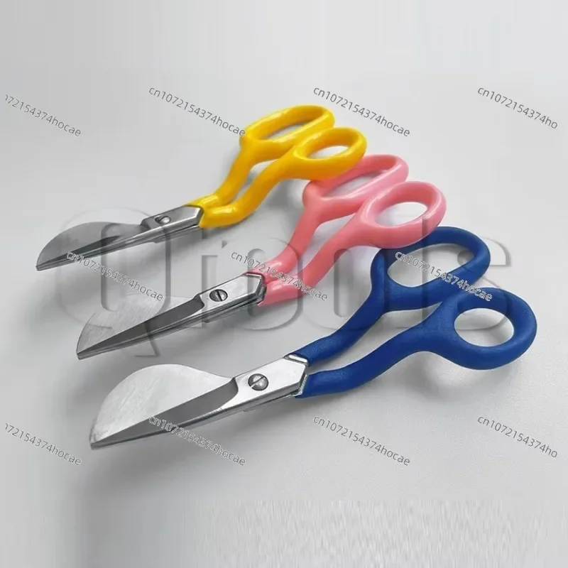 7 inch duck bill scissors tufted carpet fleece scissors pink duck bill scissors handmade carpet