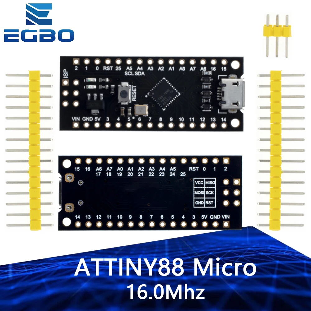 MH-Tiny ATTINY88 micro development board 16Mhz /Digispark ATTINY85 Upgraded /NANO V3.0 ATmega328 Extended Compatible for Arduino