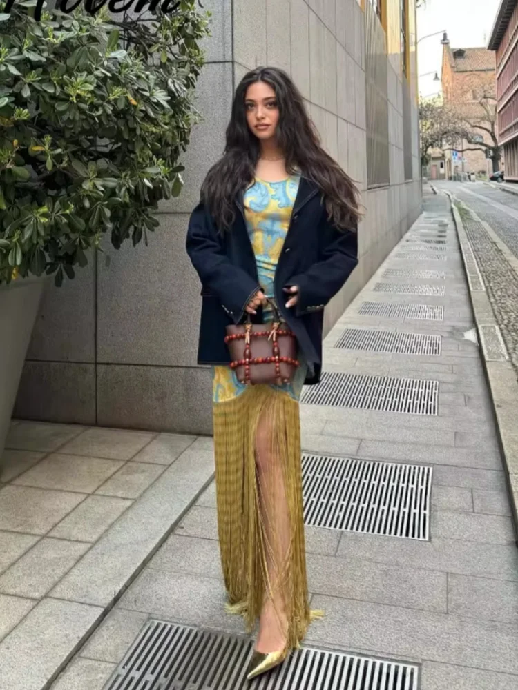 فساتين نسائية جديدة مثيرة بشراشيب كاميس بدون أكمام بطبعة زهور مفتوحة الجانب مع سحاب فستان أنيق أنيق لحفلات النساء في الصيف #2