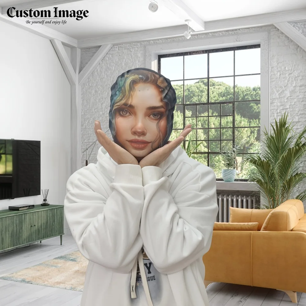 

Valentine's Day Fashion Mesh Mask Gift 3D Digital Printing Clear Image Elastic Breathable Fabric