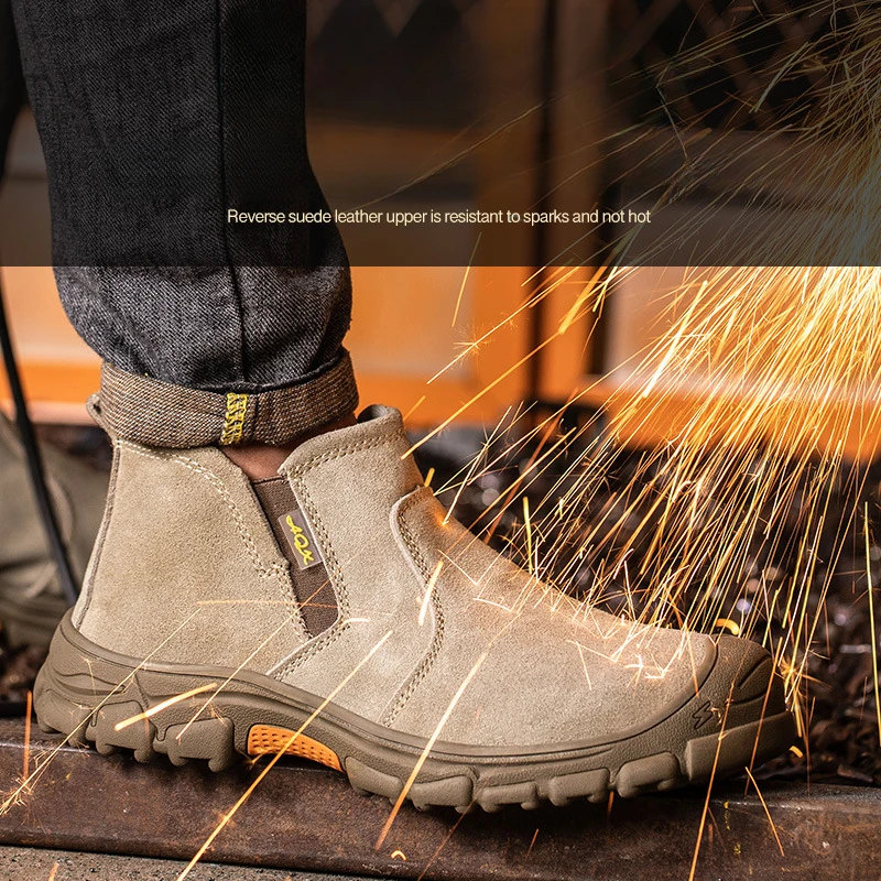 High Quality Men Work Boots Breathable Outdoor Hiking Sneakers for Electric Welder Insulated Protection Shoe Men Tooling Boots