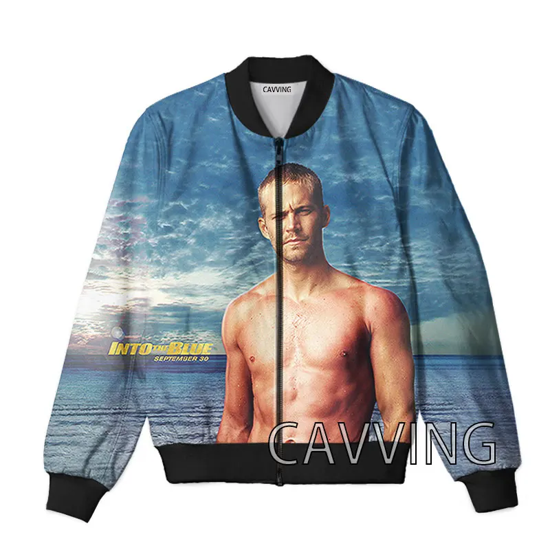 CAVVING 3D Printed  Paul  Walker  Zipper Bomber Jackets Men Overcoat Mens Coat Zip Up Jackets for Women/Men  H02