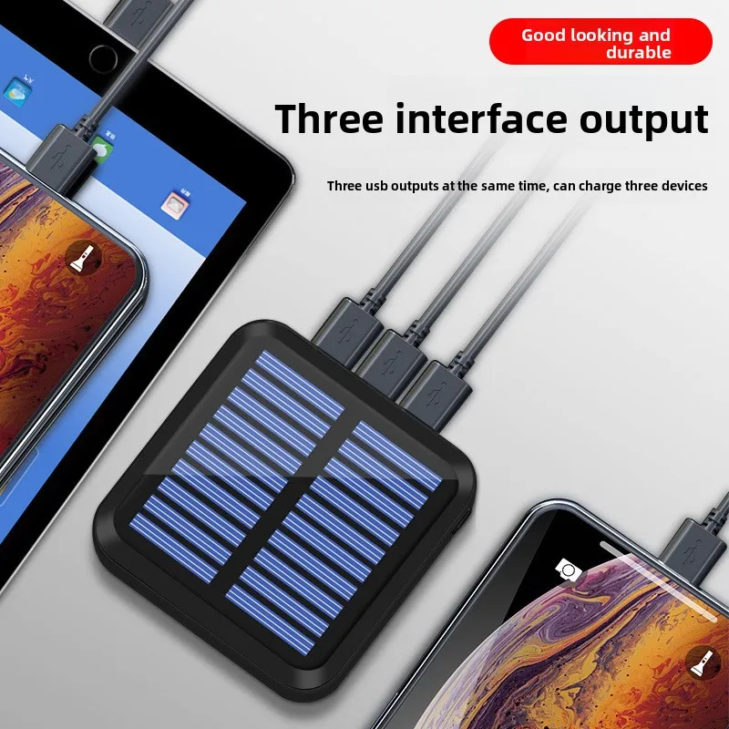 

Новый солнечный мини-компактный и удобный мобильный источник питания емкостью 10000 мАч, 3 выхода и 2 входа, подходит для большинства электроники