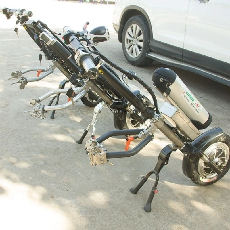 

Wheelchair Tractor Head Disabled Hand Push Drive Head Electric Vehicle Head Modified Folding Link Frame Easy To Disassemble.