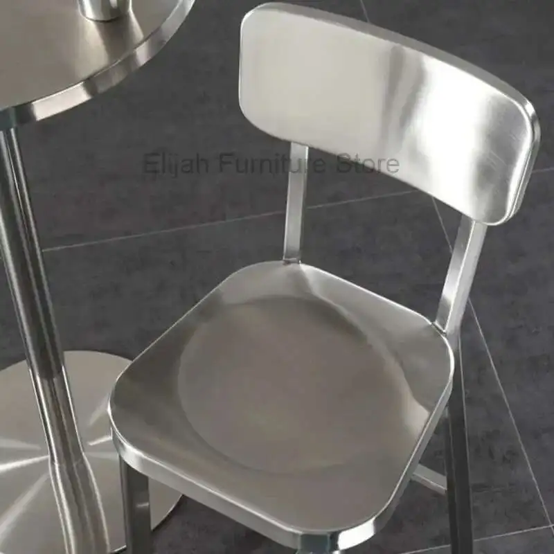 

Minimalist Modern Bar Chairs Stainless Steel Vanity Unique Island Bar Stools Ergonomic Adults Sillas De Bar Household Essentials