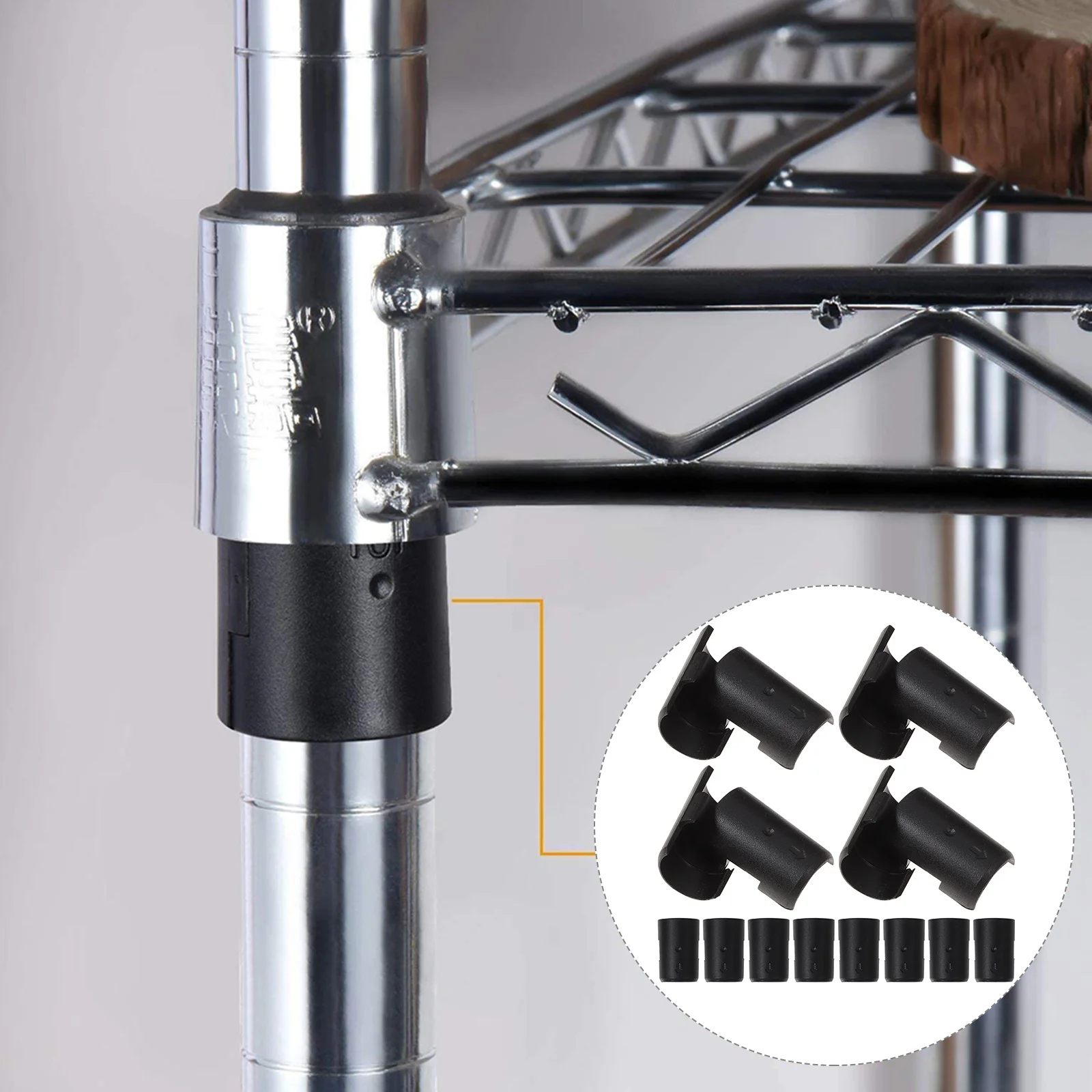 32 زوجًا من مشابك الرف لرفوف الأسلاك، مشابك قفل بلاستيكية بديلة لرفوف الأكمام، مثبتات متينة