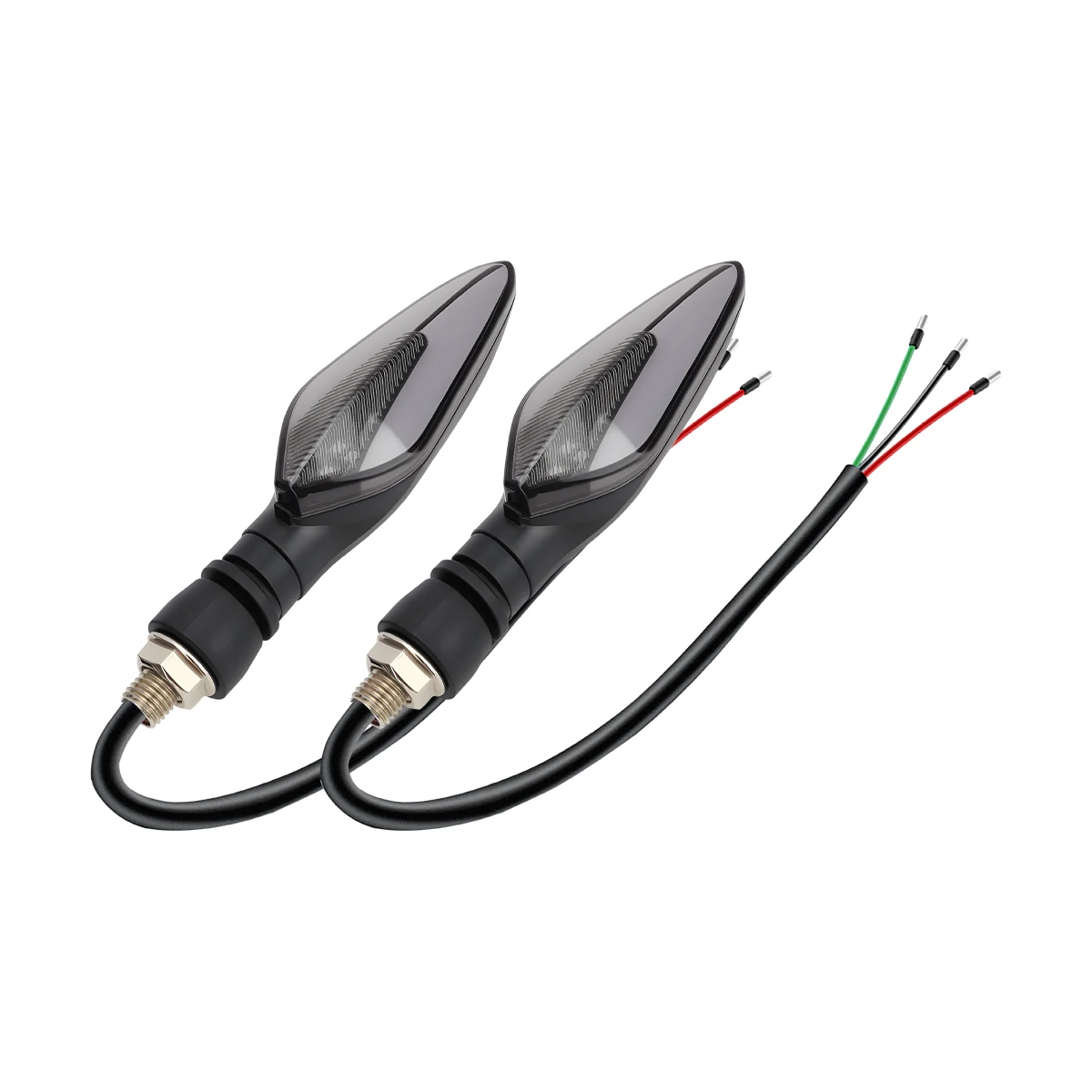 Led Motorcycle Turn Signal Flasher Lamp Black ABS Material High Brightness Acrylic Lampshade Suitable for Motorcycles