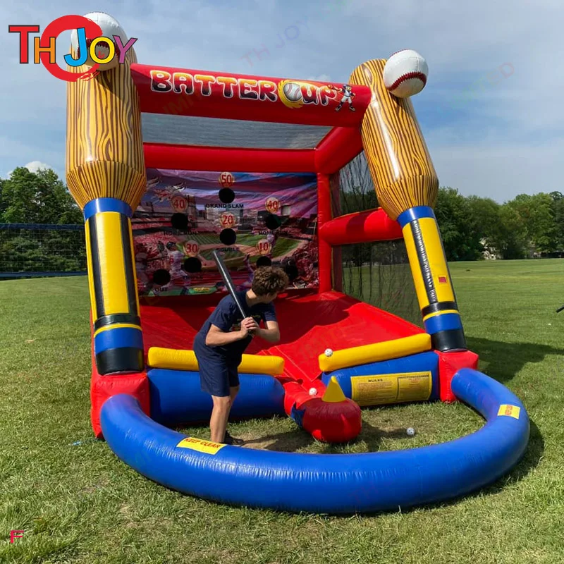 Fast Air Shipping to door,5x3m Outdoor Giant Inflatable Baseball Batting Cage  Batter Up Sport Games