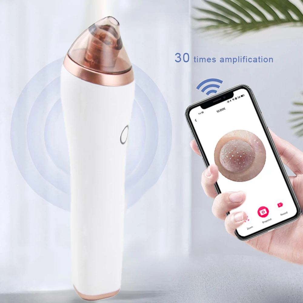 Visage nez nettoyage en profondeur soin bouton Comodo point noir aspiration aspirateur points noirs élimination visage aspirateur avec appareil photo