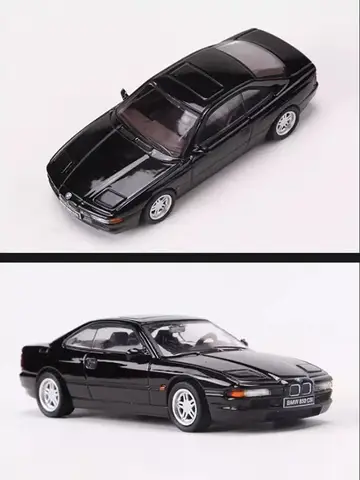 Shadow diecast escala 1:64 850csi liga modelo de carro coleção estática decorado presentes de feriado brinquedos