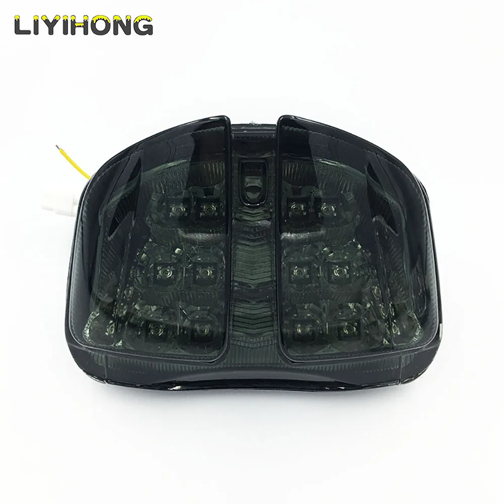 For Suzuki GSXR600 GSXR750 GSXR 600 750 2006 2007 K6 Chrome Rear Tail Light Brake Turn Signals Integrated Light Motorcycle light