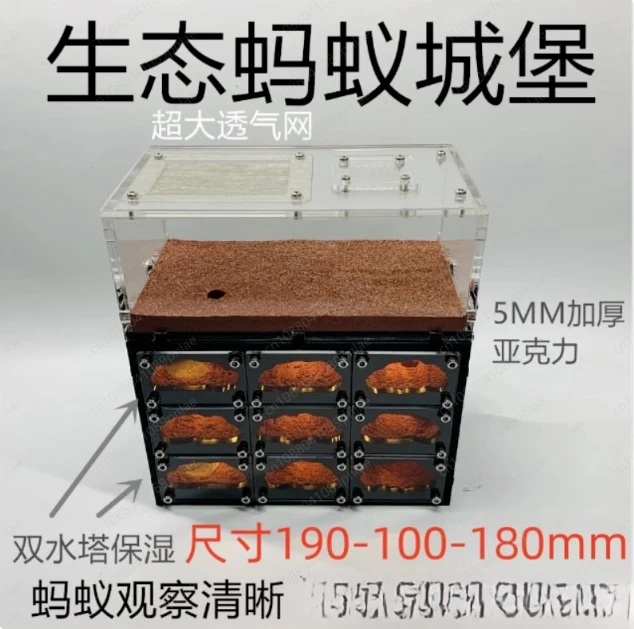 Pet Ant Workshop Cage, Acrylic Sand Nest Palace D Version Ant Nest Villa
