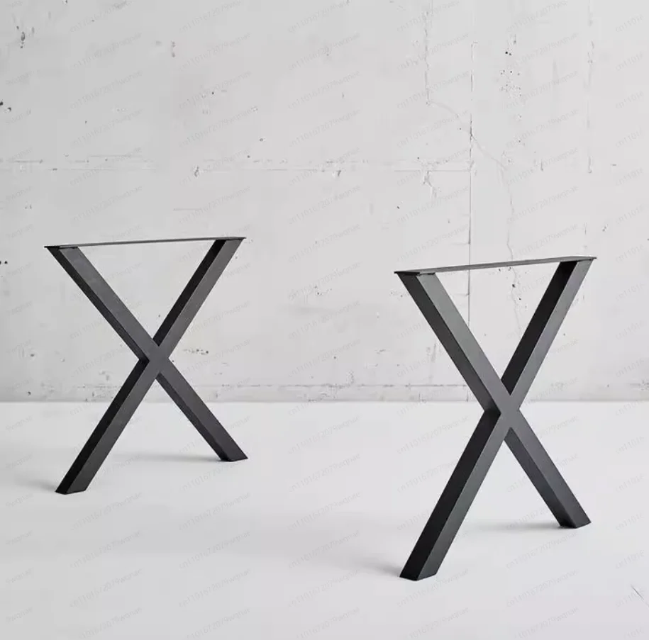 

Industrial style furniture desk metal iron bench legs metal table feet X-shaped table legs