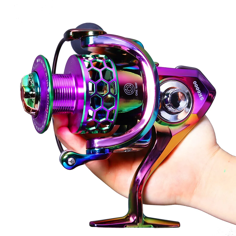 BAKAWA Fishing Spinning Reel Saltwater Non-Gap Wheel Lightweight Pesca Size 1000-6000 8-15KG Coil Hot Sale Accessories