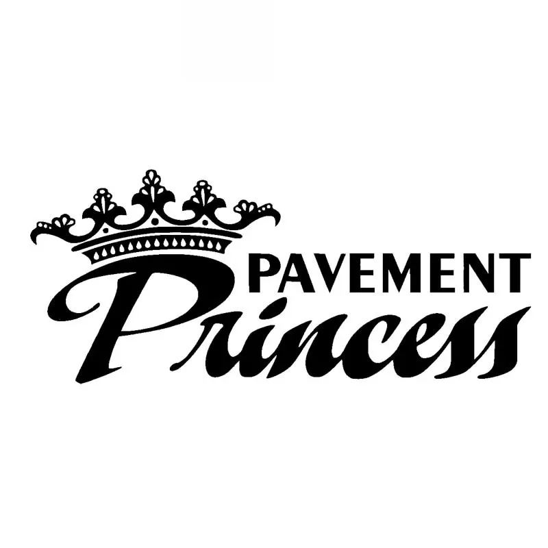 Funny Cute Princess Car Sticker Cover Scratch Fashion Car Sticker Decal Personality Pvc Car Sticker Black/white, 18cm * 8cm