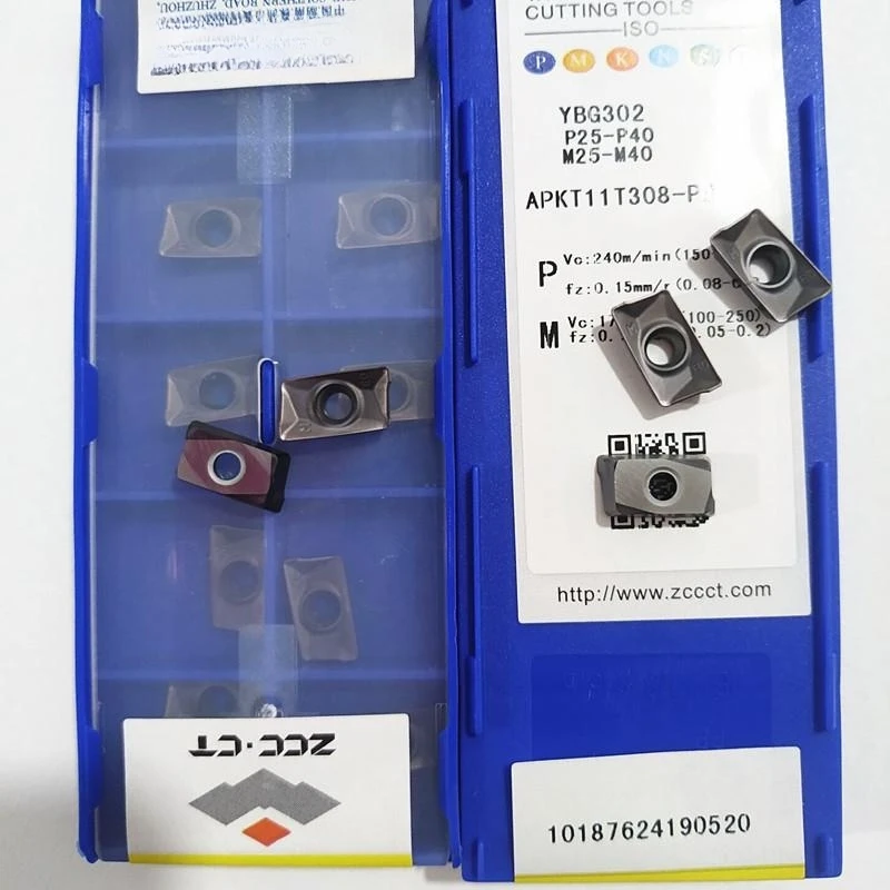 ZCC.CT APKT11T304 APKT11T308 APKT11T312 APKT11T316 APKT160408 YBG202 YBG205 YBG302 YMB351 YBC301 YD201 APKT CARBIDE INSERT