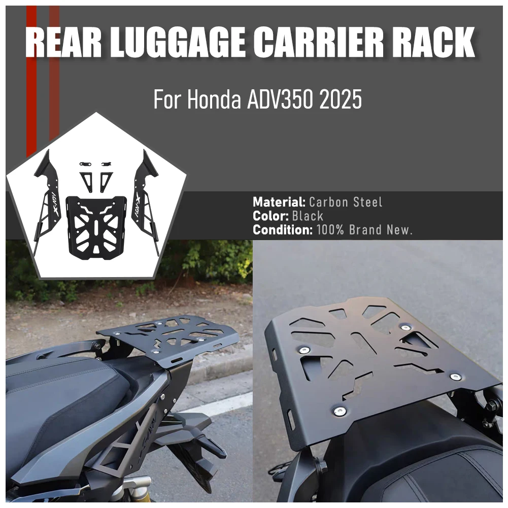 

For Honda ADV350 ADV-350 2025 Rear Luggage Carrier Rack Motorcycle Accessories Cargo Rack ADV 350 Storage Box Support Special