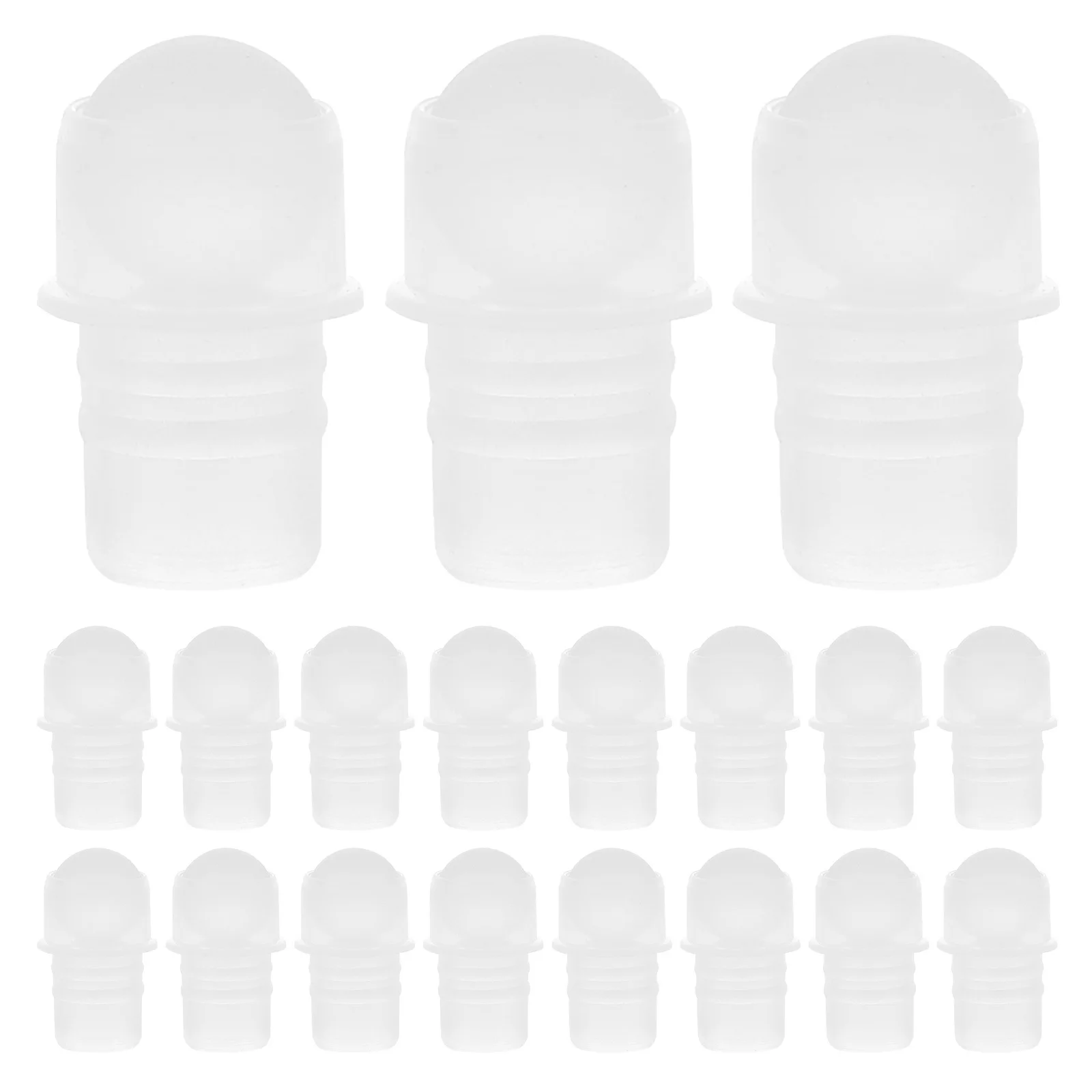 50 قطعة الكرة الدوارة إدراج لفة فارغة على مكونات الزجاجة المحمولة ناشر رائحة استبدال أجزاء زجاجة دوارة للزيت العطري