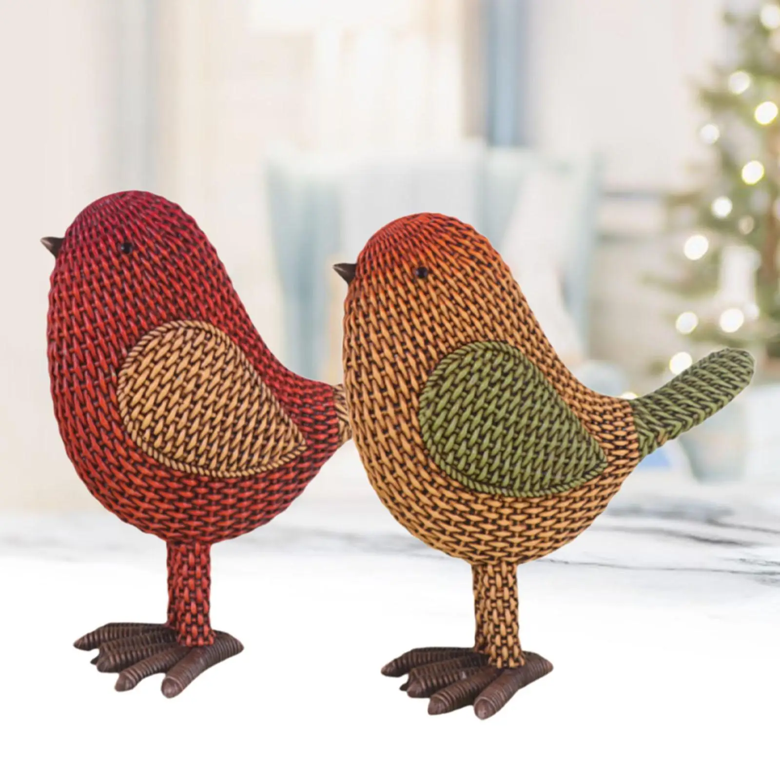 

Bird Figurine Sculpture Resin Collectible Feng Shui Decor Animal Statue for Housewarming Home Decorations Tabletop Ornaments