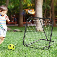 Homcom 5 Level Angle Adjustable Folding Rebound Net for Football
