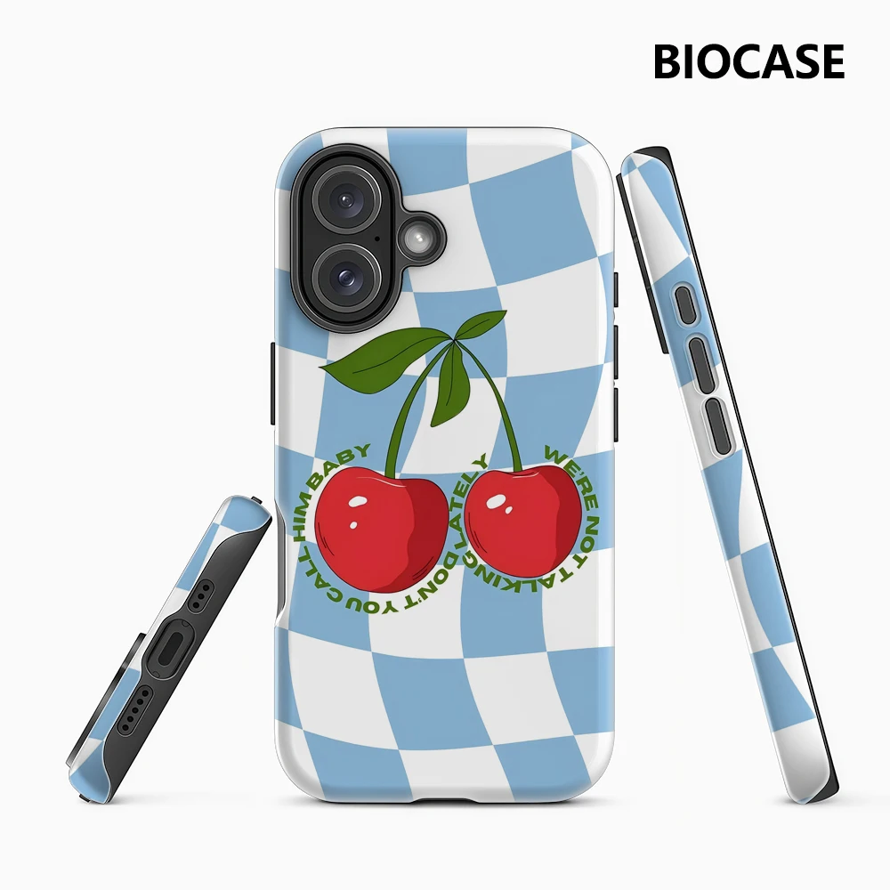 Cherry Check IPhone 17 Must-Haves Handyhülle für IPhone 17 16 15 14 13 12 32 Pro Max Plus Doppelschichtige Rückseite