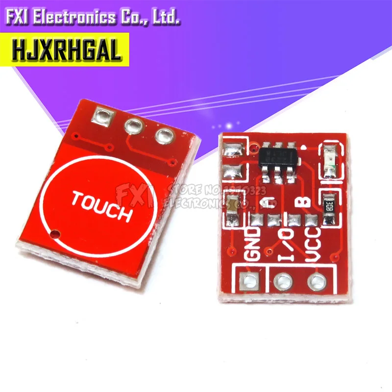 5pcs TTP223 Touch Key Switch Module Touching Button Self-Locking/No-Locking Capacitive Switches Single Channel Reconstruction