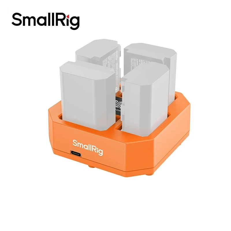 SmallRig 4-Channel Camera Battery Charger with PD 60W Fast Charge for Sony NP-FZ100 4-Slot Charger for A7IV FX3 FX30 A7S III