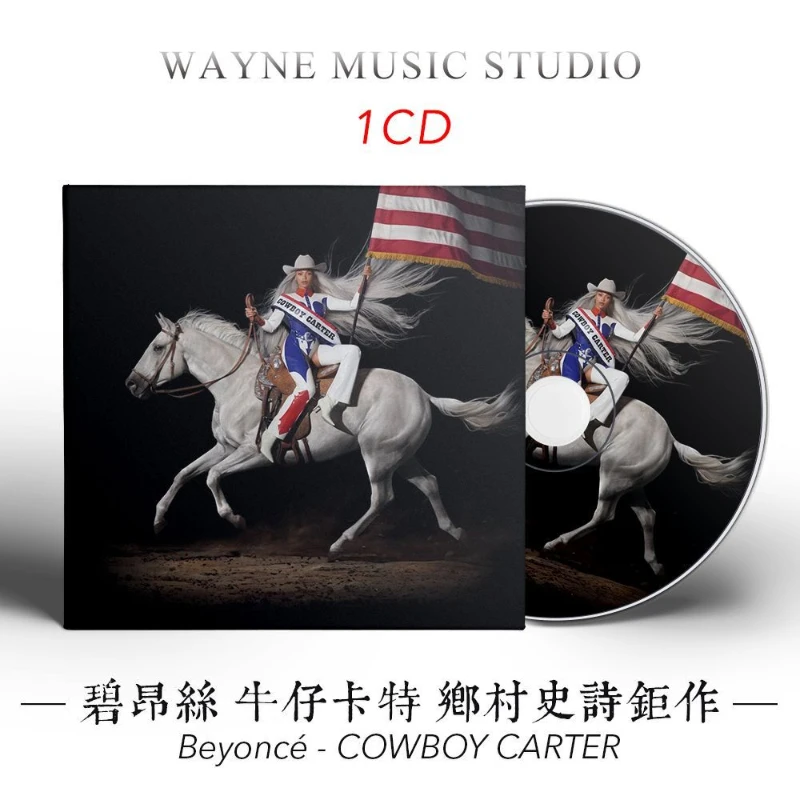 

Country Beyonce Music CD COWBOY CARTER Album CARRIAGES Music Record Cosplay Walkman Car Soundtracks Box Party Music Collection