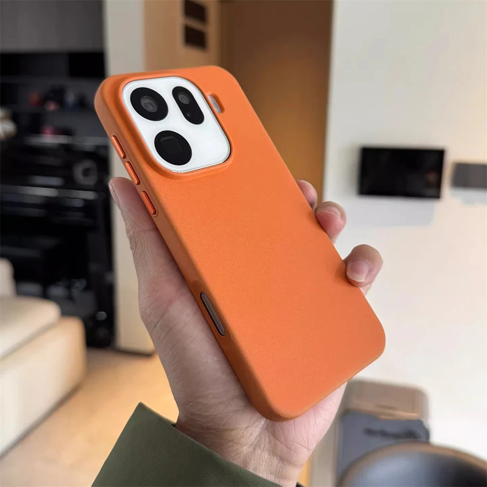 Luxuriöse, einfarbige Rock-Sand-Bumper-Hülle für OPPO Find X9 Ultra X9S Pro, magnetische, kabellose Ladefunktion, weiche Silikon-Hartschalen-Rückseite