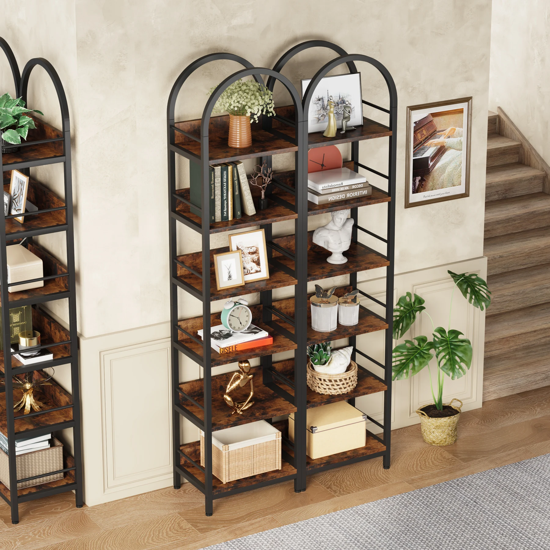 Tribesigns 6-Tier Open Bookshelf, 78.7