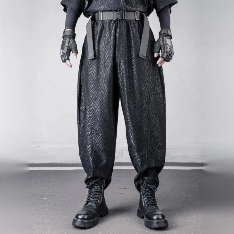HKSH Niche Dark Trendy Loose Anti-wrinkle Striped Trousers Spring Summer New Men's Tide Trendy Brand Stylish Harem Pants HK20919