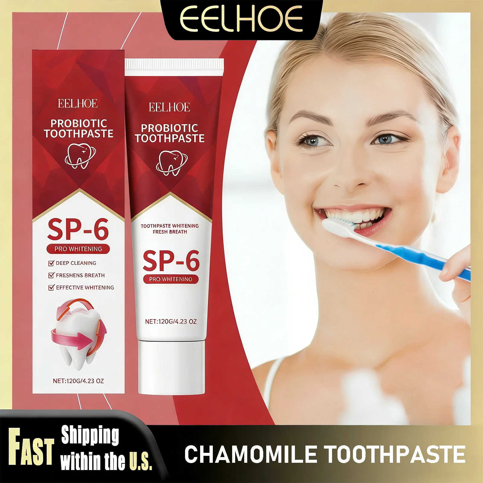 

Зубная паста EELHOE с ксилитом: нежная мятная, освежающая дыхание, успокаивающая, интенсивно удаляющая пятна, для ухода за деснами и полости рта