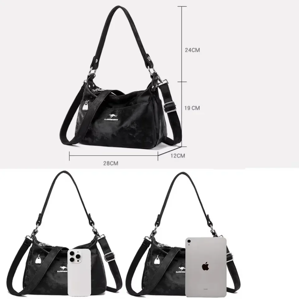 Genuine Luxury Women Casual Purses Bags DesignerSoft Leather Shoulder HIgh Quality Crossbody Bags for Women Shoulder Sac 2024