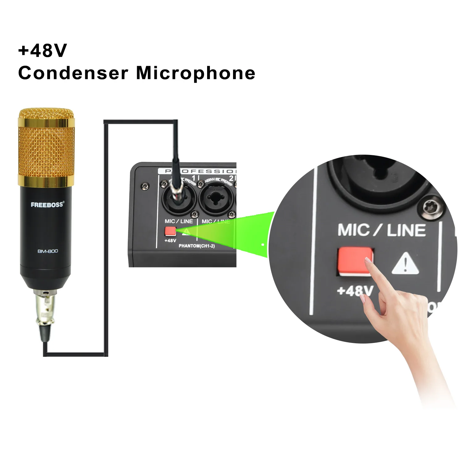 Imagem -05 - Canais de Som Mixagem Console Bluetooth Móvel Usb Registro Reprodução do Computador 48v Entrada de Energia Fantasma Misturador Áudio a6 6