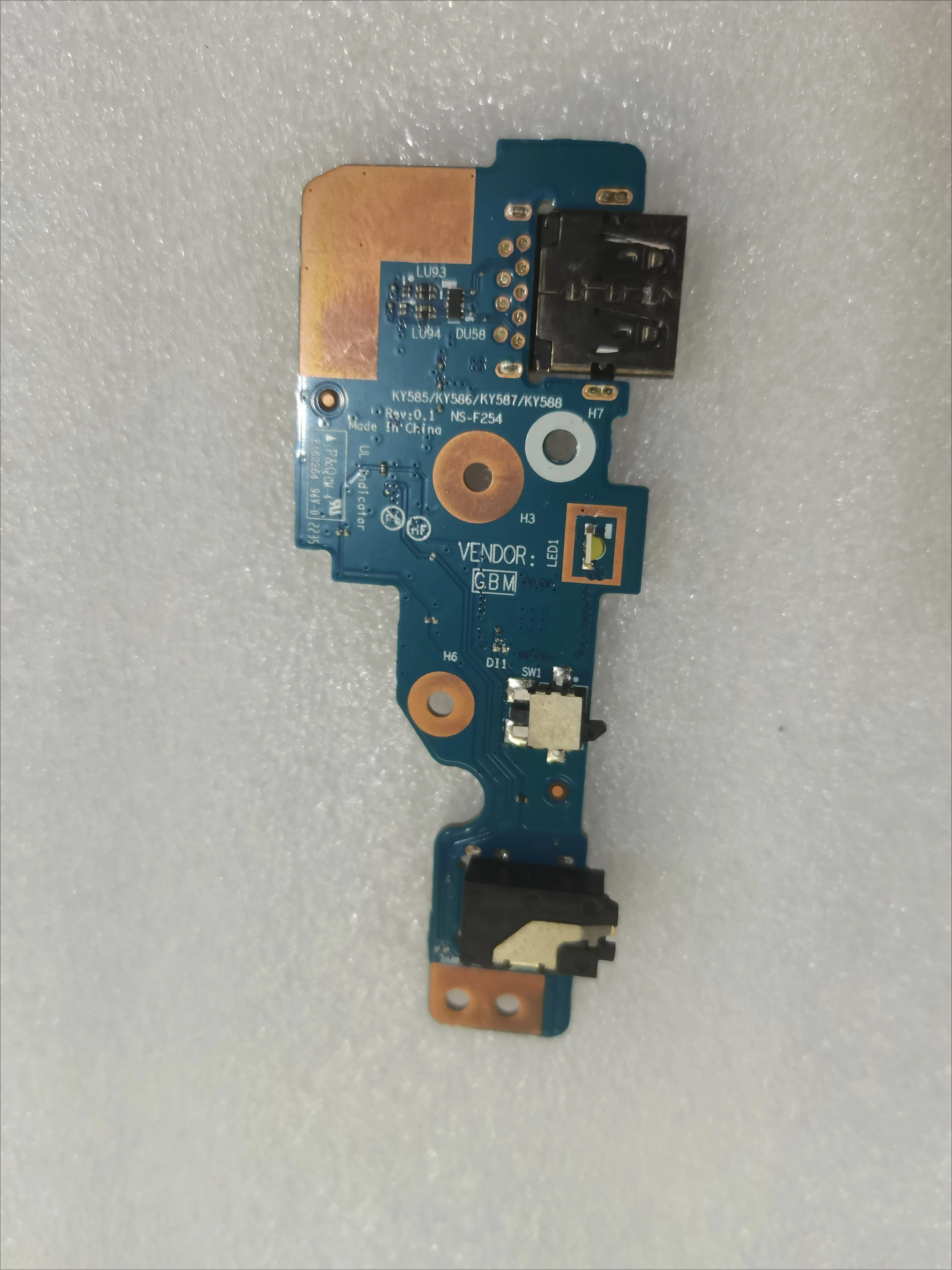Interface USB Board for Lenovo Y9000P R9000P 2023 2024 83DF 5C50S25603 NS-F254 KY585/KY586/KY587/KY588