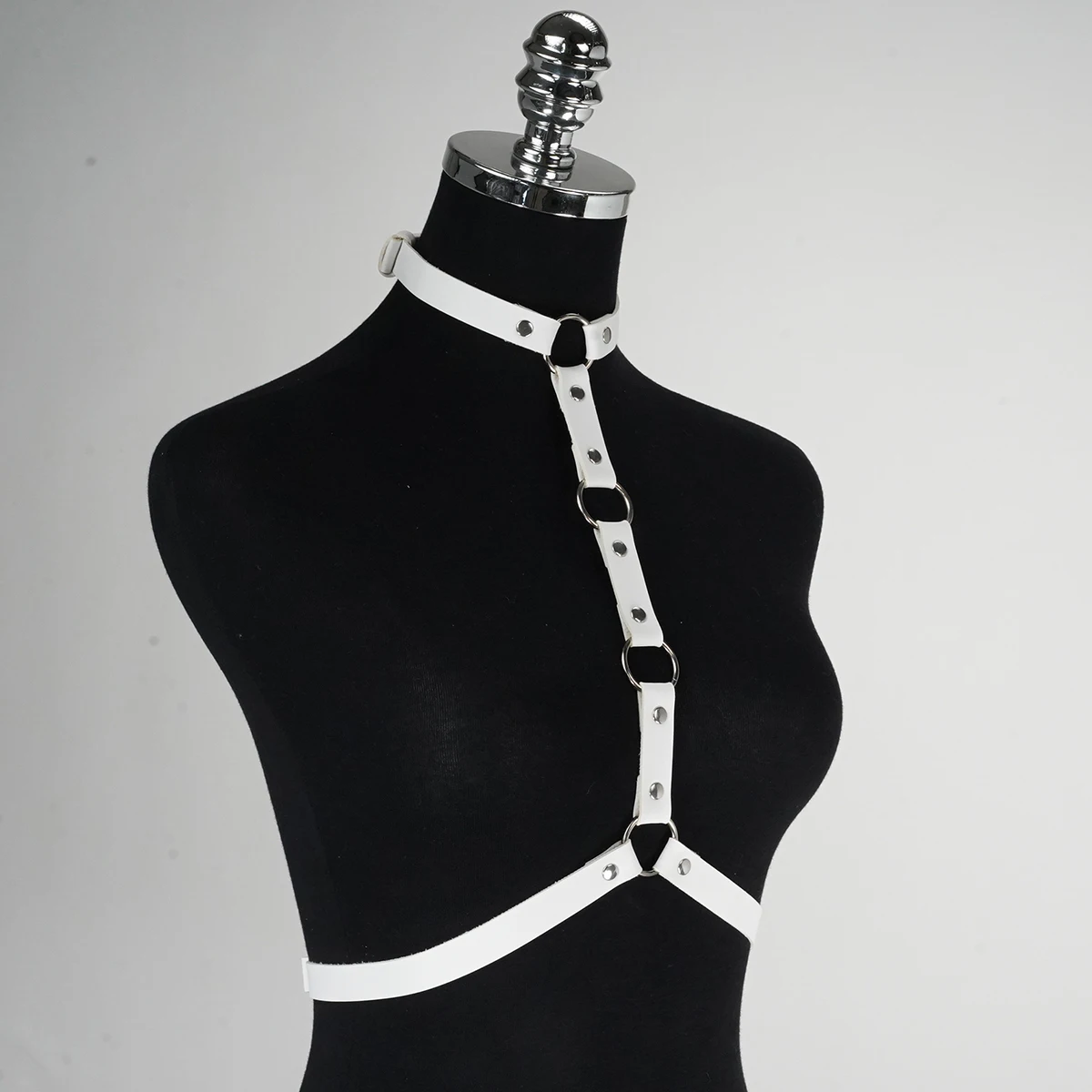 สายรัดร่างกายผู้หญิงเซ็กซี่สายรัดชุดชั้นในหนัง BDSM บอนเดจบราชุดชั้นในโกธิคเฟติชเสื้อผ้าอุปกรณ์เสริม