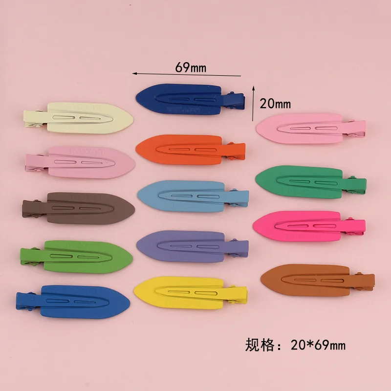 6pcs Candy Color Hairpin Traceless Makeup Clip Net Red Girl Side Clip Hairpin Hair Accessories Duck Beak Clip Bangs Clip