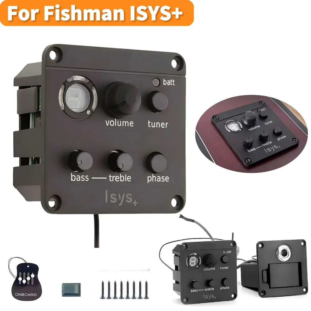 Ecualizador de Guitarra Acústica Compatible con Fishman ISYS+, Caja de Ecualización Eléctrica para Preamplificador de Guitarra Acústica Fishman ISYS+