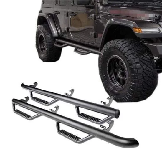 

JP16 ODM Steel nerf bar running board side steps for Wrangler JL JK 2 4door