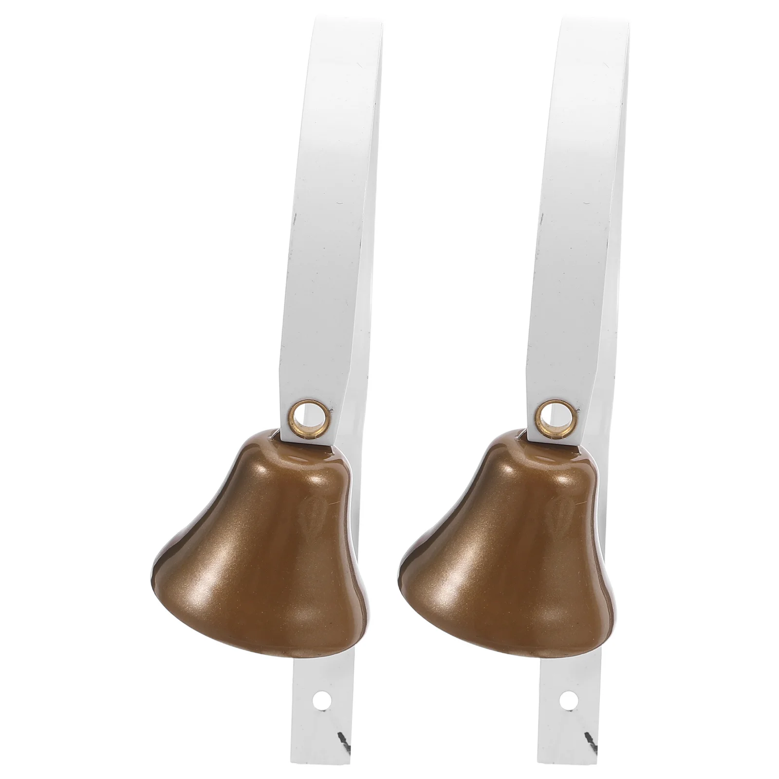 

2Pcs Cast Metal Dog Doorbell Vintage-Style Wall Mounting Puppy Potty Training Adjustable Hanger Bell for Pets Home Decor