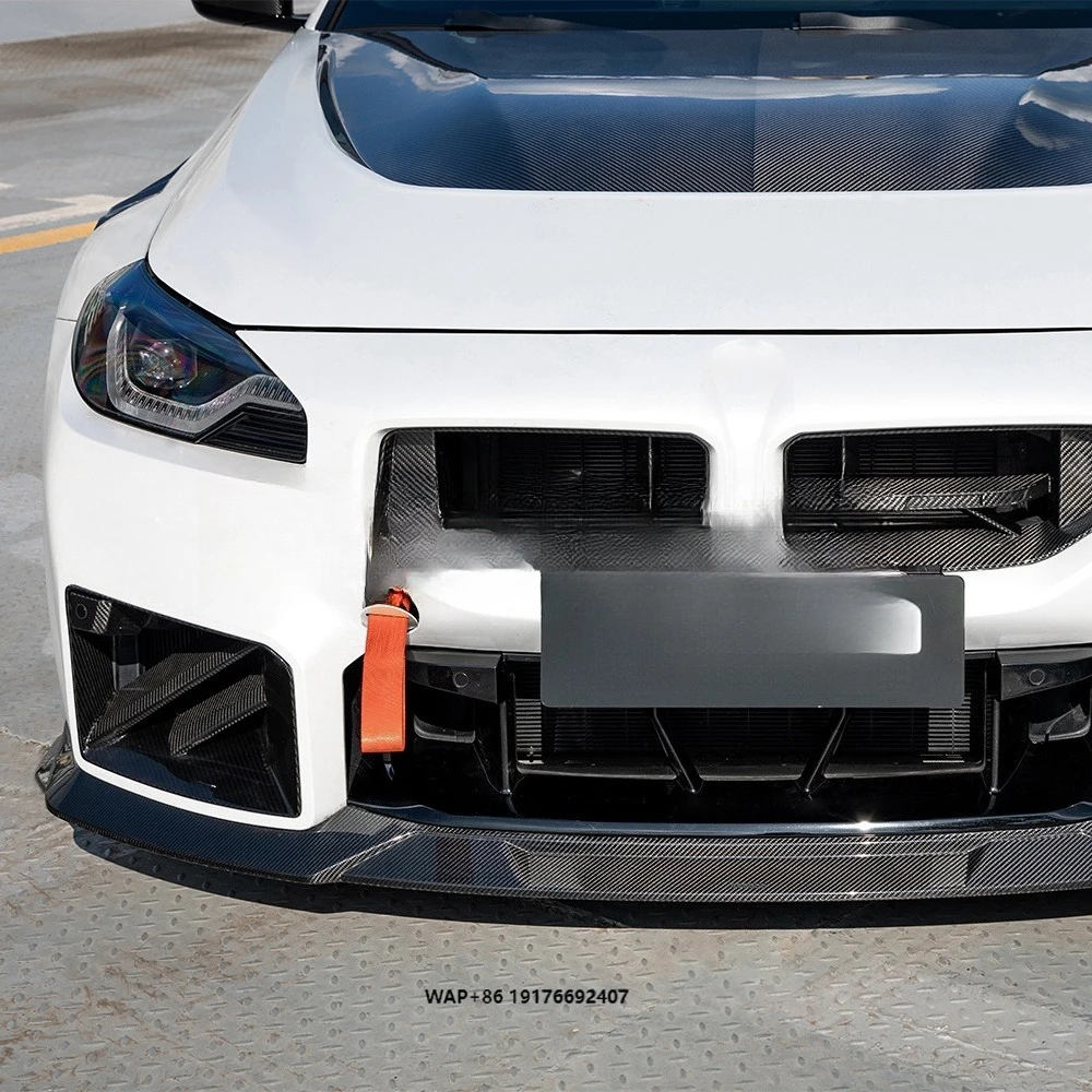 Dry Prepreg Fits for M2 G87 Coupe 2023-2024 Autoclave Metal Mold Carbon Fiber Racing Front Bumper Splitter