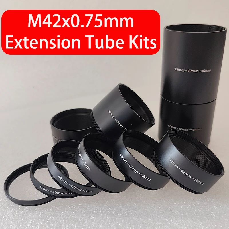 M42 Focal Length Extension Tube 3/5/7/10/12/15/20/30/40/50mm For Astronomical Telescope Photography T2 Extending Ring