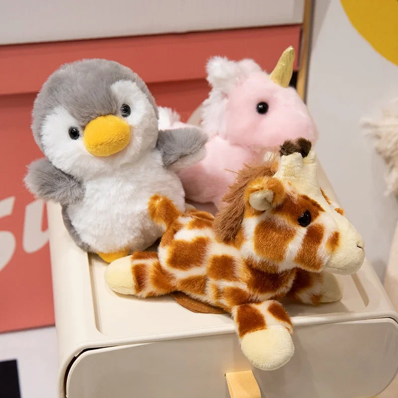 さまざまなかわいいぬいぐるみショルダーキンピンクユニコーンカメタコペンギン面白いショルダー装飾スクールパーティーバッグアクセサリー