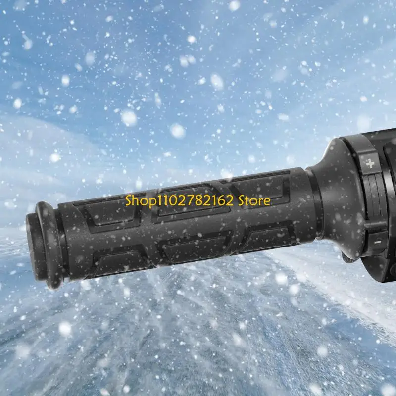 

547B Motorcycle Handlebar Warmer 4 Gear Temperature Control 12V Heated Grips for 22mm 7/8'' Handlebar ATV UTV