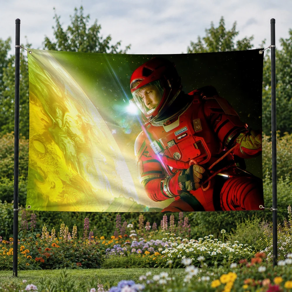 Movie P-Project Hail Mary Outdoor Flag for Home Camping Party Club Decor Garden Yard Wall Hanging Banner